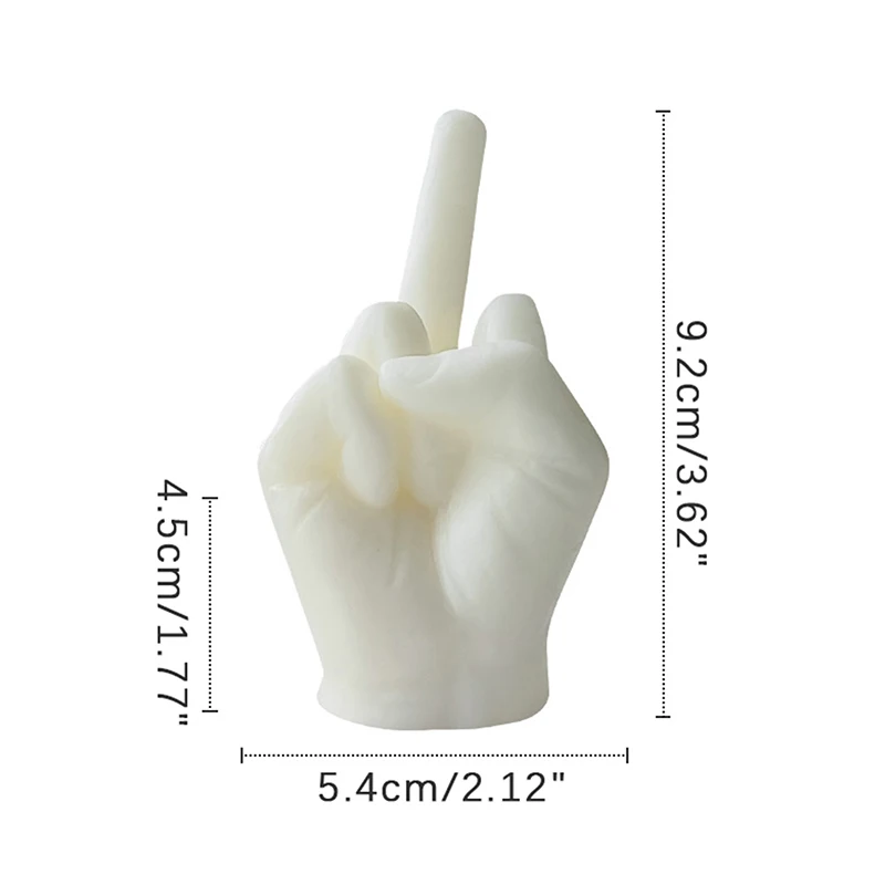 Universelle kreative Kerzen, mittelfingerförmige Geste, duftende Kerzen, langlebig, lustig, schrullige , Heimdekoration, Ornamente