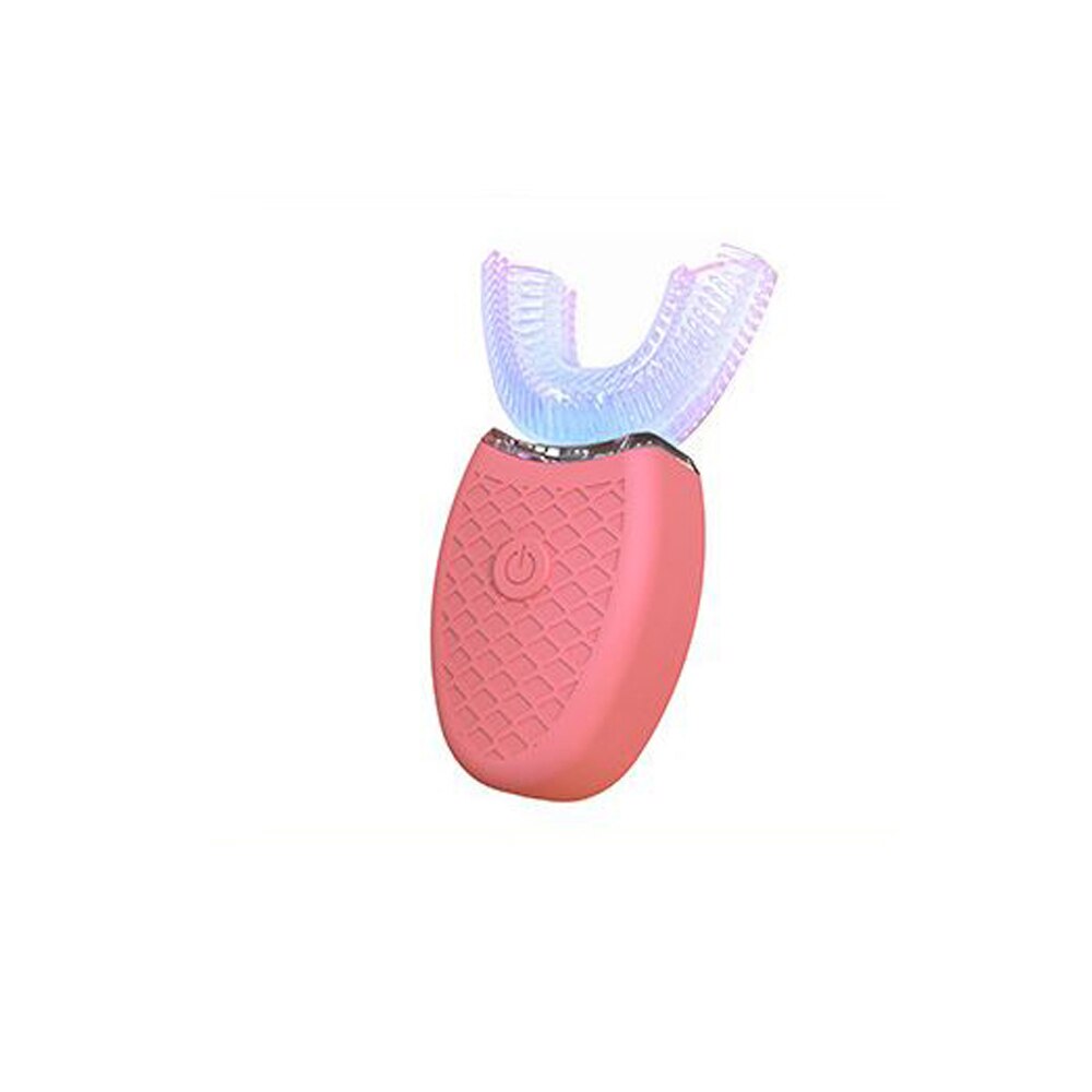 360 Graden Sonic Elektrische Tandenborstel Automatische Siliconen Tandenborstel Usb Oplaadbare Tanden Cleaner Blauw Licht Whitening Tand: red