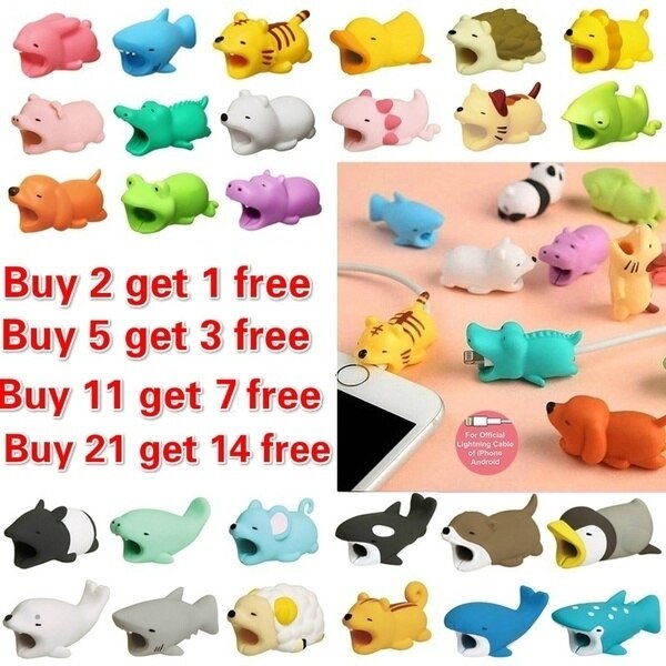 Kabel Beschermer Winder Voor Usb Opladen Data Kabel Draad Bescherming Cover Bescherm Case Cartoon Koord Protector Kabel Organizer