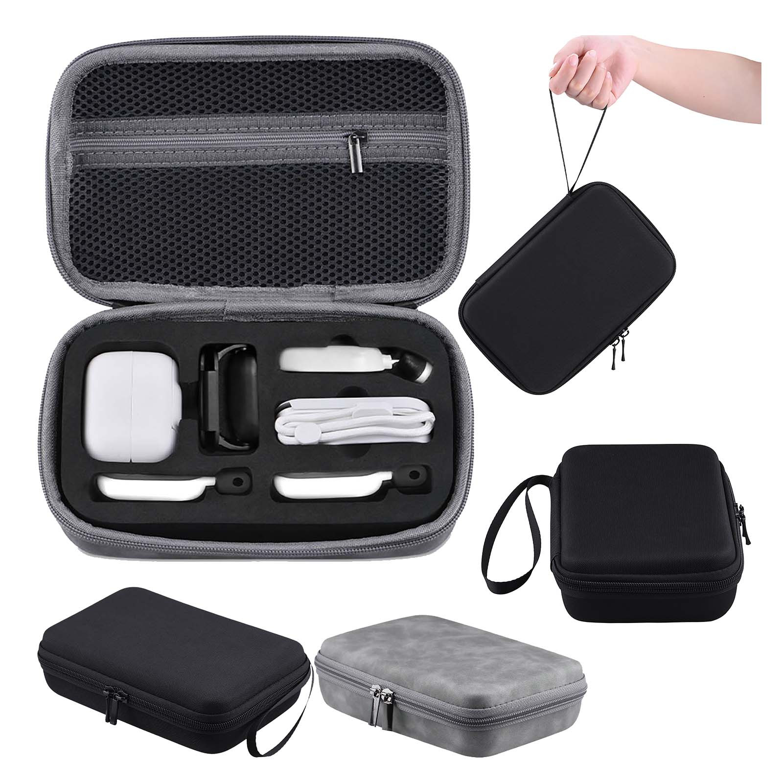 Suitable for insta 360 go 2 mini suitcase, handbag organizer, organizer bag, travel storage bag, charging box/cable adapter frame