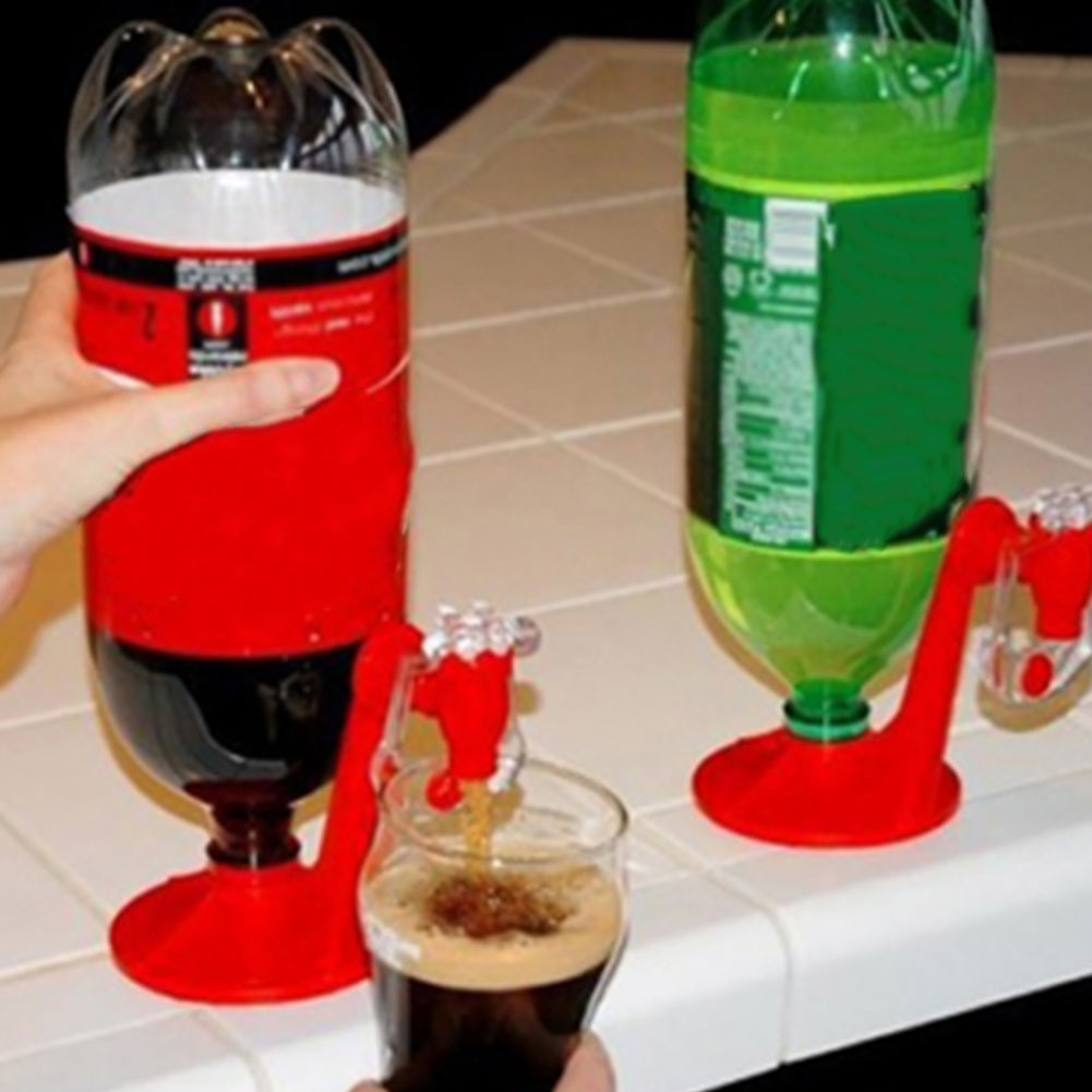 Hand Press Coke Juice Dispenser Water-drinking Machine Coke Upside Down Drinking Water Dispense Machine For Party Home Bar Tools