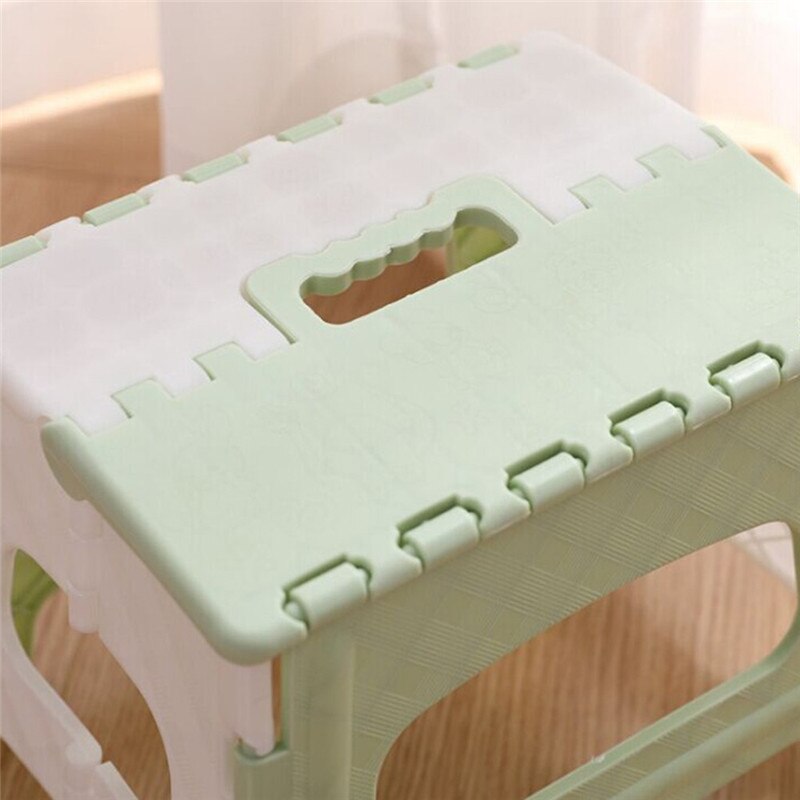 Escalera plegable multifunción de plástico para el hogar y tren, almacenamiento al aire libre, taburete plegable para acampar para niños