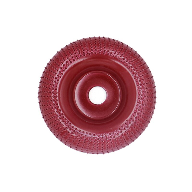 Wood Shaping Disc Tungsten Carbide Carving Disc Grinder Wheel Abrasive Disc Coating Bore Shaping Rotary Tool for Angle Grinder: Red