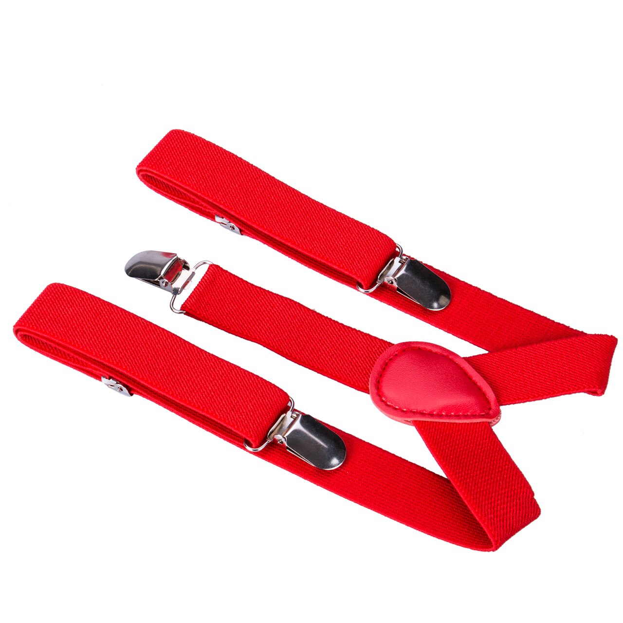 8 farver drenge piger elastiske seler y-formet med justerbare stropper seler: Rød