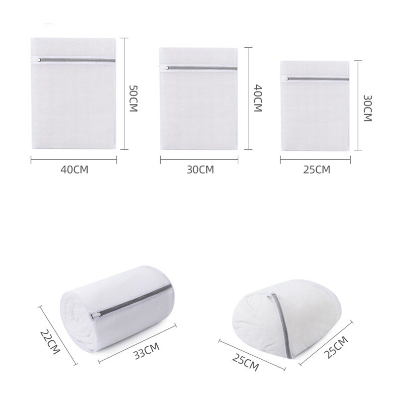Zipper Mesh Laundry Bag Polyester Laundry Wash Bags Coarse Net Laundry Basket Laundry Bags for Washing Machines Mesh Bra Bag
