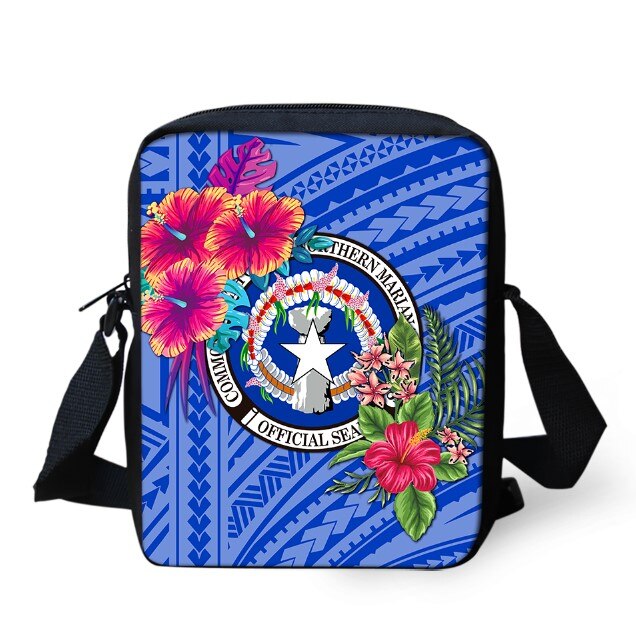 Ilhas marianas do norte tatuagens impresso bolsa de ombro para crianças meninos mini mensageiro sacos viagem crossbody versipacks: 13