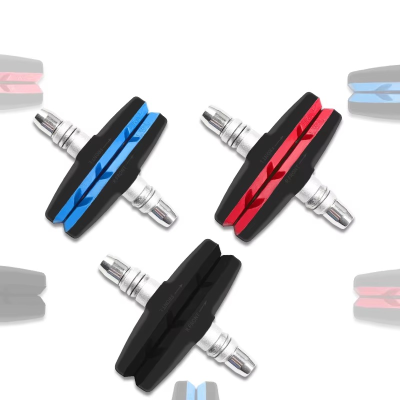 Un par de bloques de freno de bicicleta, herramientas de goma para ciclismo, piezas de bicicleta de montaña y carretera, almohadillas ligeras para zapatos de freno en V, accesorios para bicicleta