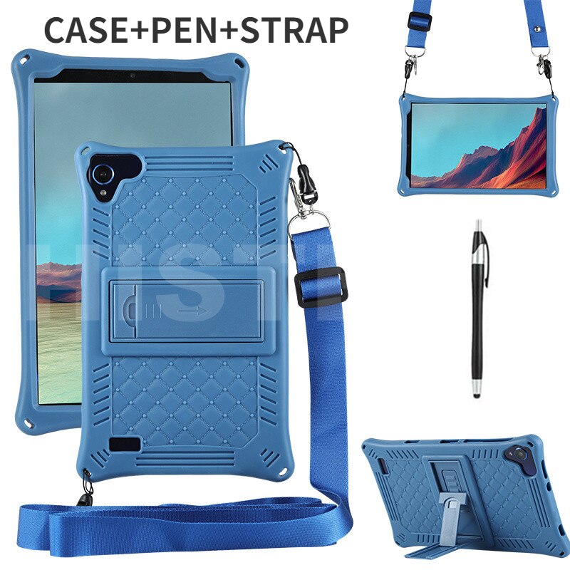 Pro Samsung Galaxis Tab A8 SM-T290 SM-T295 8.0" Tablette PC Sanft Shockproof Silizium Startseite Fall mit Rückseite Kickstand: FG-PS-DB