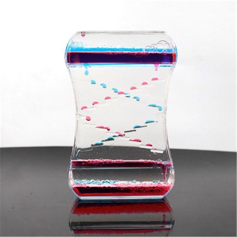 Anti Stress Fidget Toy Two-color Oil Ladder Liquid Water Sensory Calming Motion Timer Antistress Relieve Anxiety Toy