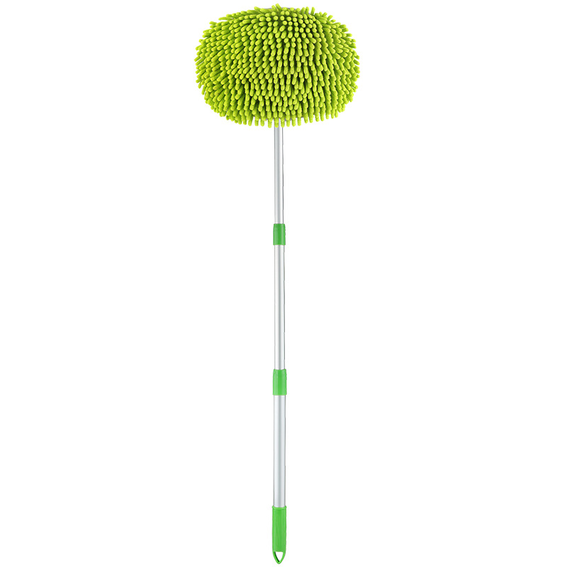 Cepillo telescópico de limpieza de coche, accesorio 2 en 1, mango largo, mopa de limpieza: handle and 1brush