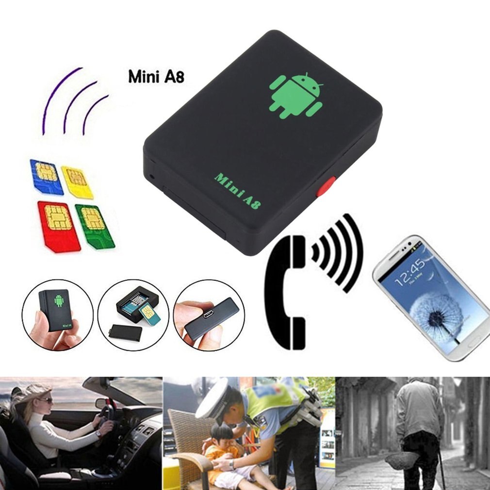 A8 mini vanhusten lasten gps-paikannin muovinen kannettava kadonneesta tela-auto varkaudenesto-aitahälytys mobiilihälytys