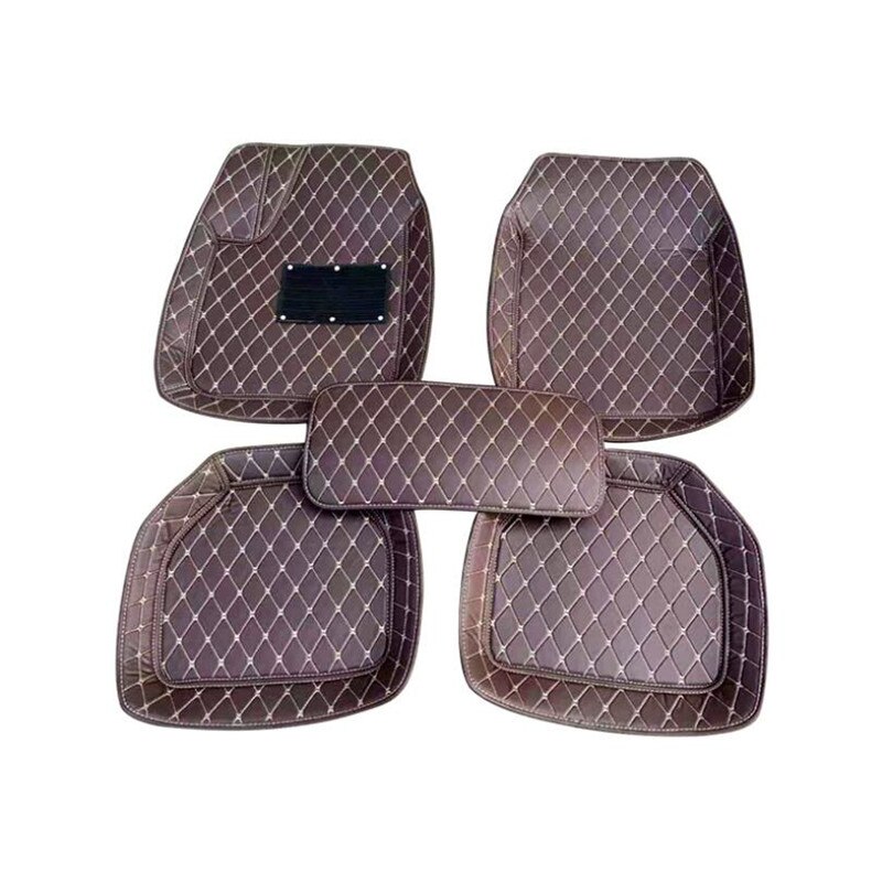 Auto car carpet foot floor mats For volkswangen polo sedan touran 2005 vw passat b5 golf 6 sharan car mats: coffee