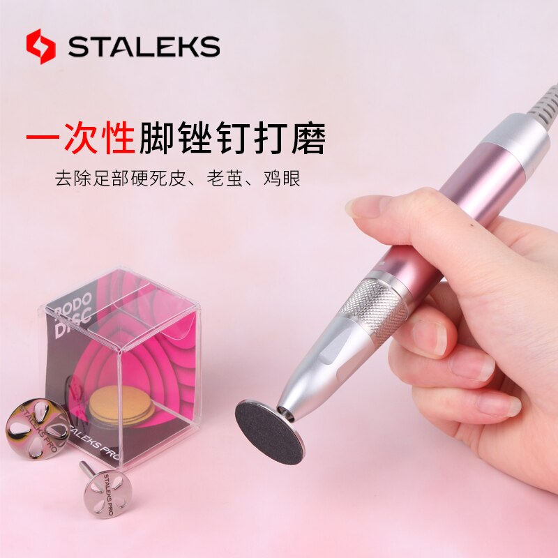 STALEKS Edelstahl Schleifen Papier Rabatt 3/32 &quot;Runde Metall Disk Nagel Bohrer Zubehör 15/20/25mm Fuß Datei Poliert Werkzeug
