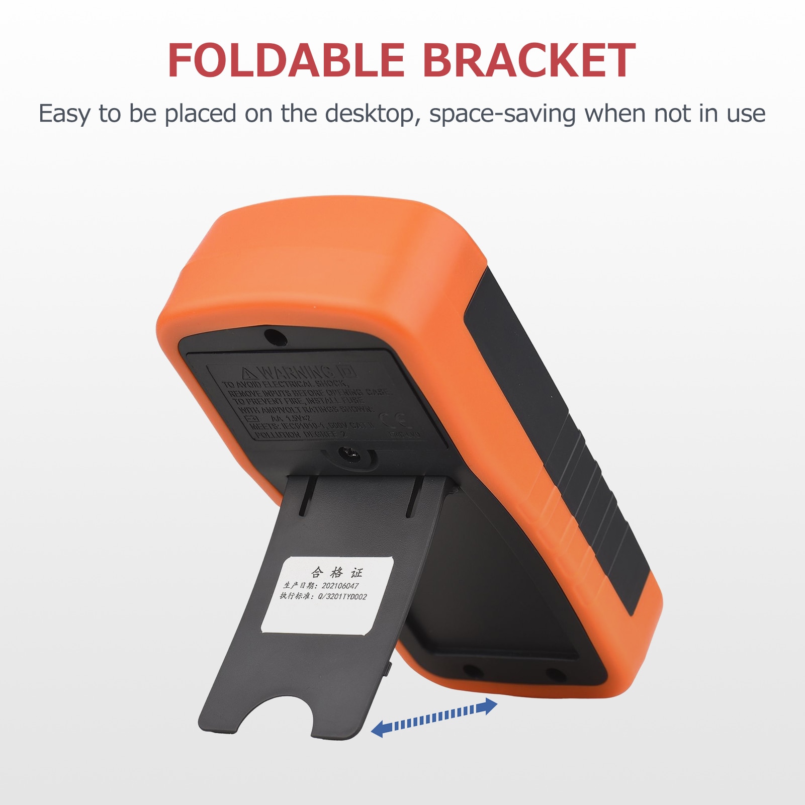 Digital Capacitance Meter with LCD Backlight Display 600pF to 100mF High Accuracy 6000 Counts Capacitor Tester Kit