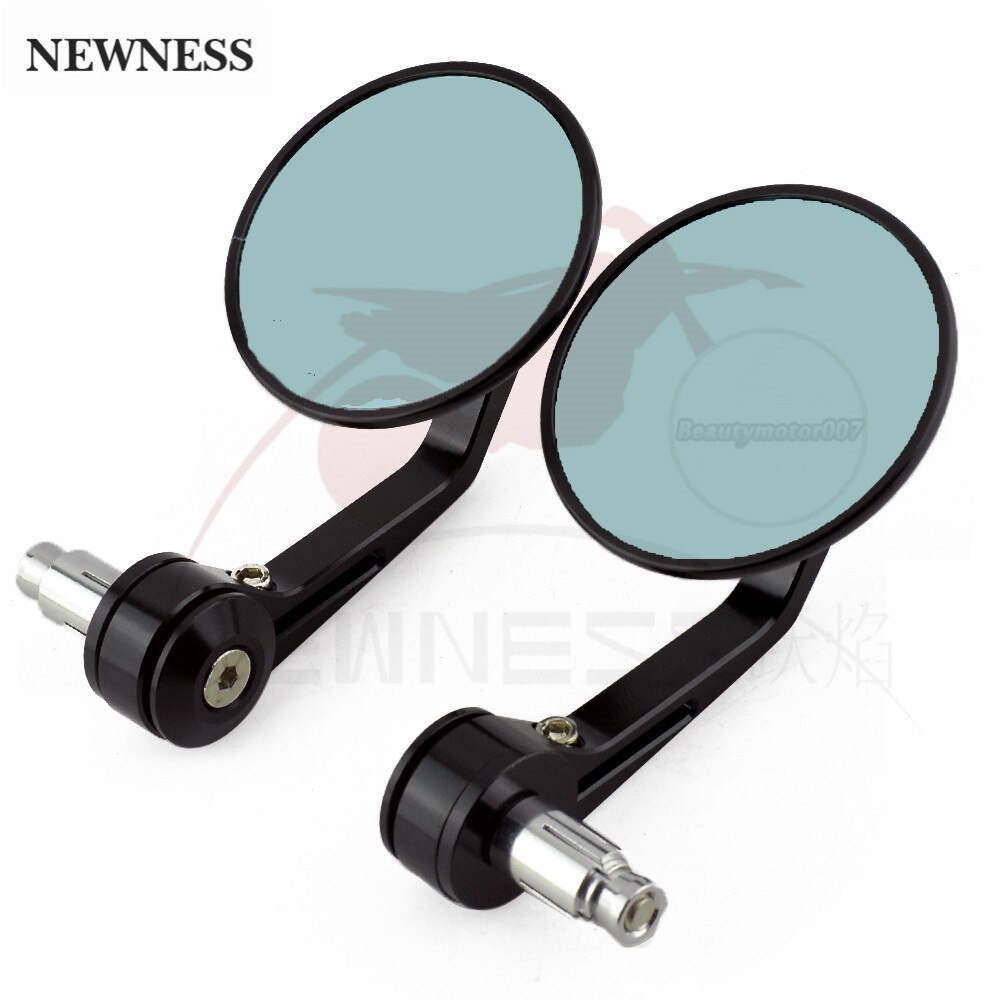 CNC 7/8" 22mm Universal Mirror Rearview Handle Bar End Mirrors Fit For Ducati Monster Aprilia Suzuki MV Agusta Cafe Racer