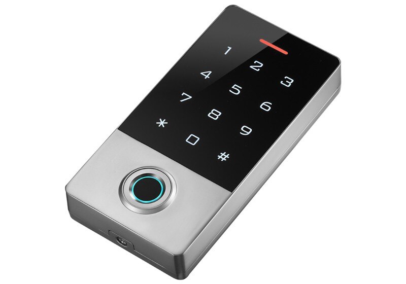 Touch panel RFID ID Wasserdichte IP66 Passwort fingerprint access control Metall Fall Biometrie türschloss Access Control kepad: no button no tags