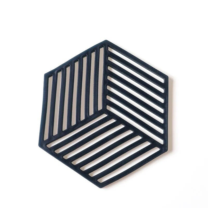 Siliconen kom drank koffie beker onderzetters placemats anti-pad antislip hexagon eettafel matten thuis desktop accessoires