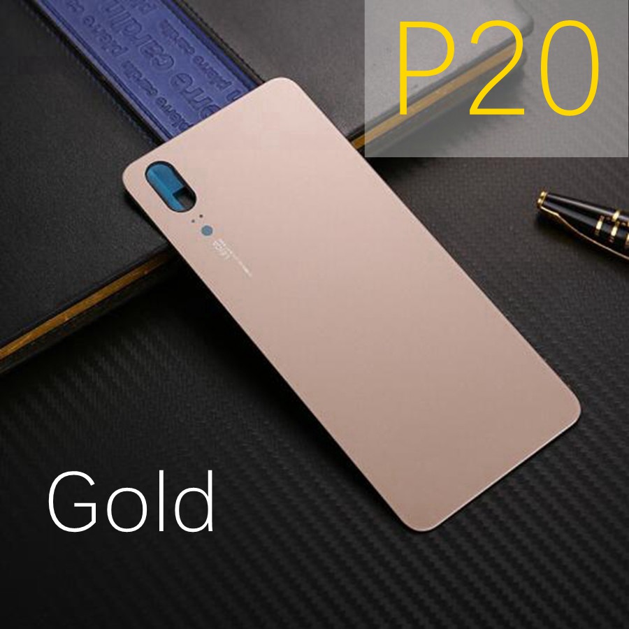 Back Glass Panel for Huawei P20 Pro Battery Cover nova 3e Rear Glass Door Housing Case For Huawei P20 Lite Battery Cover Replace: P20 Gold