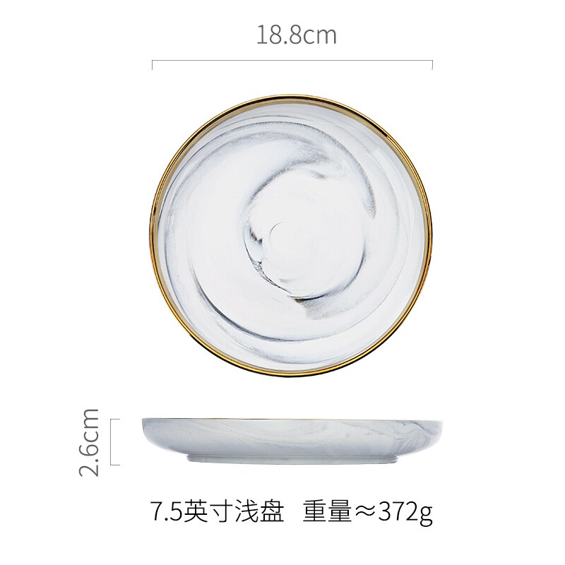 1psc Keramische Plaat Set Europese Stijl Schotel Diner Servies Set Saus Rijst Kommen Soep Noedels Steak Westerse Voedsel Servies: Bruin