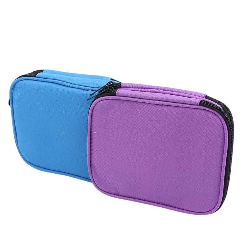 Crochet Hook Case Organizer Zipper Bag Web Pockets Various Crochet Needles Knitting Accessories Storage Tool Embroidery Tool Bag