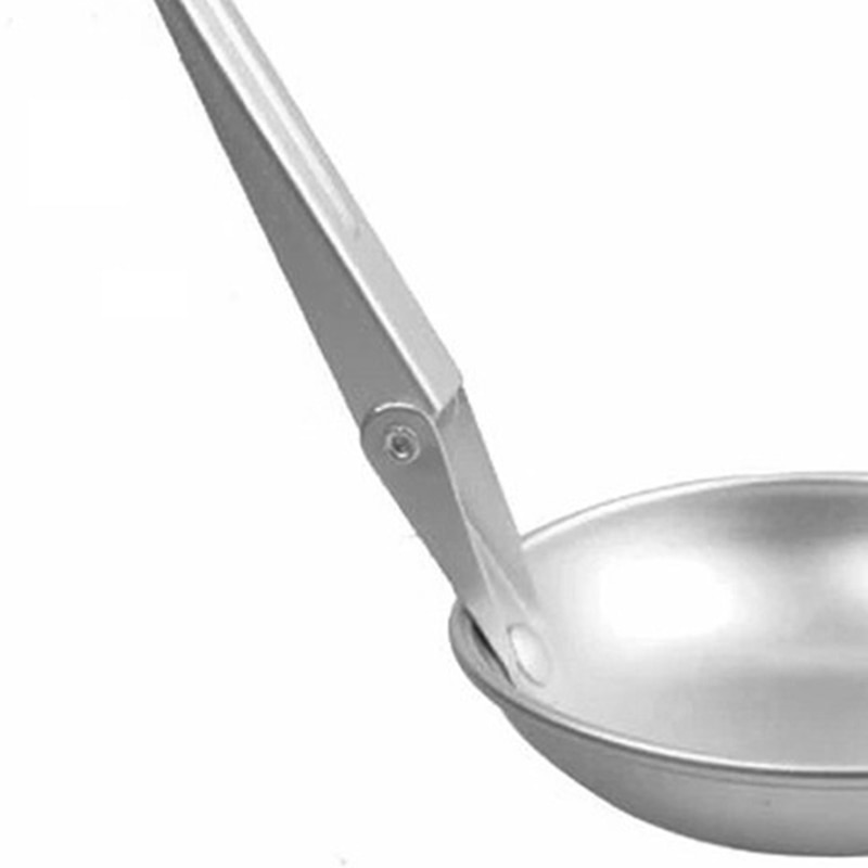 Lightweight Aluminum Outdoor Portable Spoon Folding Spoon Flatware For Outdoor Travel Camping Picnic Dinner Cookware