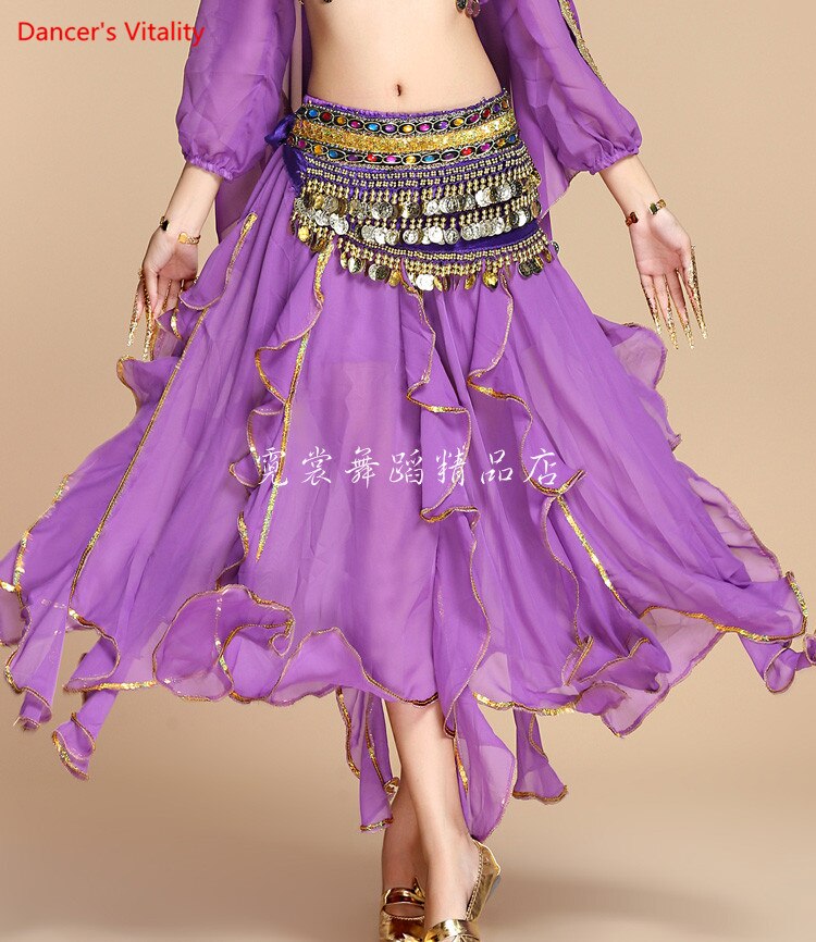 Falda de danza del vientre para mujer, falda de entrenamiento para adultos, Pantalones de danza del vientre, Tribal, lentejuelas, barata, nueva de