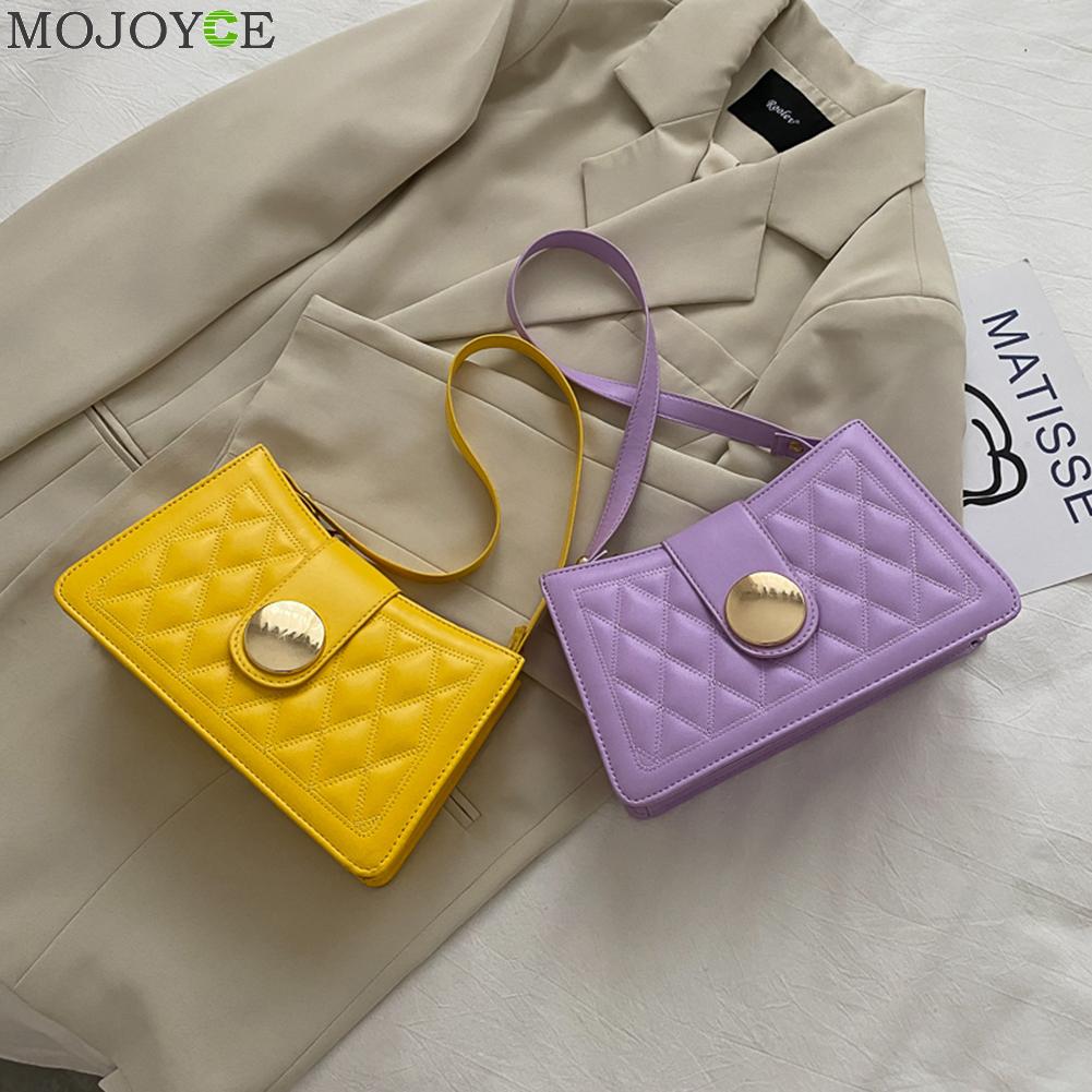 treillis modèle sac à main en cuir PU Portable femmes couleur unie sous les bras sacs à bandoulière femme décontracté rue voyage fourre-tout