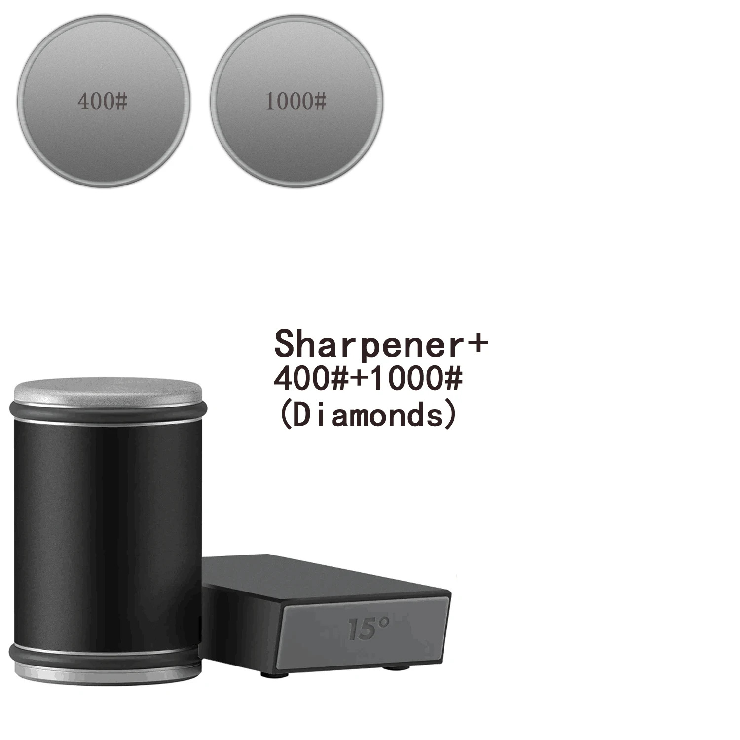 Rullande knivslipare magnetisk knivhållare diamantslipstenskit med 15 och 20 graders vinkelrulle kökstillbehör: Violett/紫罗兰