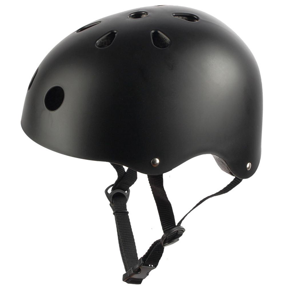 Outdoor Safety Helmet Adult Child Bicycle Cycle Bike Scooter BMX Skateboard Skate Stunt Bomber Cycling Helmet: black / S