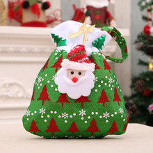 Kind Kids Kerst Candy Kids Kerst Candy Bag Kerstman Sneeuwpoppen Bag Kinderen Opbergtas MJ1116