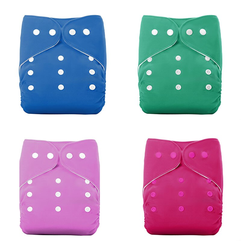 2022 Reusable Baby Cloth Diaper washable Solid Color Baby Nappy One Size Adjustable Many Colors Available Cloth Diapers