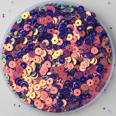 25g(1000 stuks ) 13 kleuren 4mm gouden briljante losse pailletten veelkleurige ronde pailletten diy accessoires glitter voor kleding: Donkerpaars