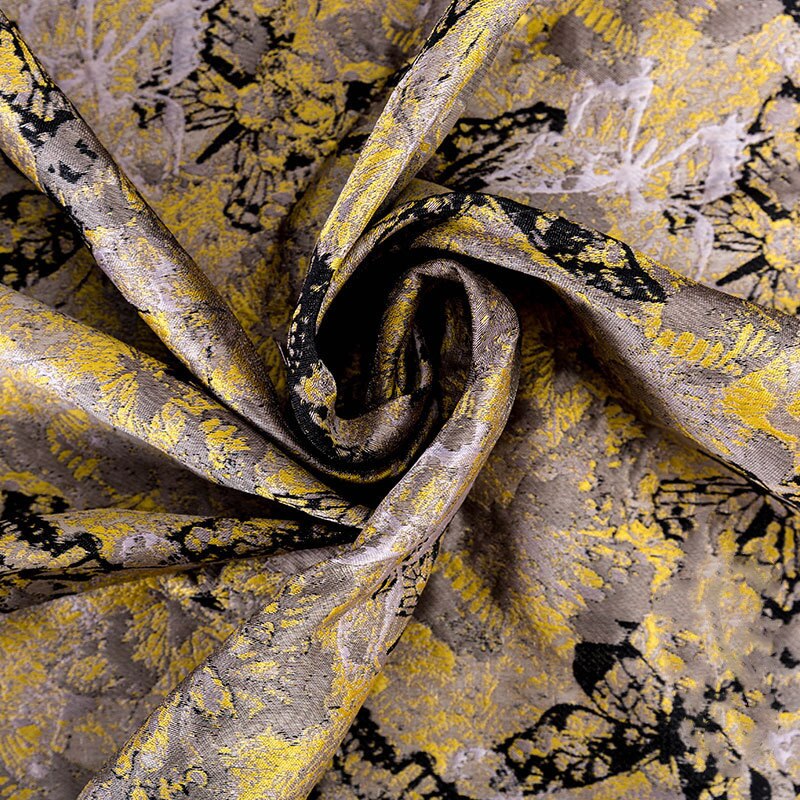 Let luksustøj stof jacquard satin stoffer symaterialer til kimono eller hjemmetekstil sengetøj og satinkjoler