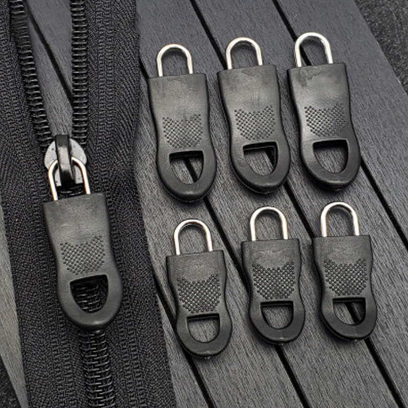 Étiquettes de rechange à fermeture éclair pour vêtements, fixation à glissière noire pour sac de voyage, valise, vêtements, tente, sac à dos, outils de couture