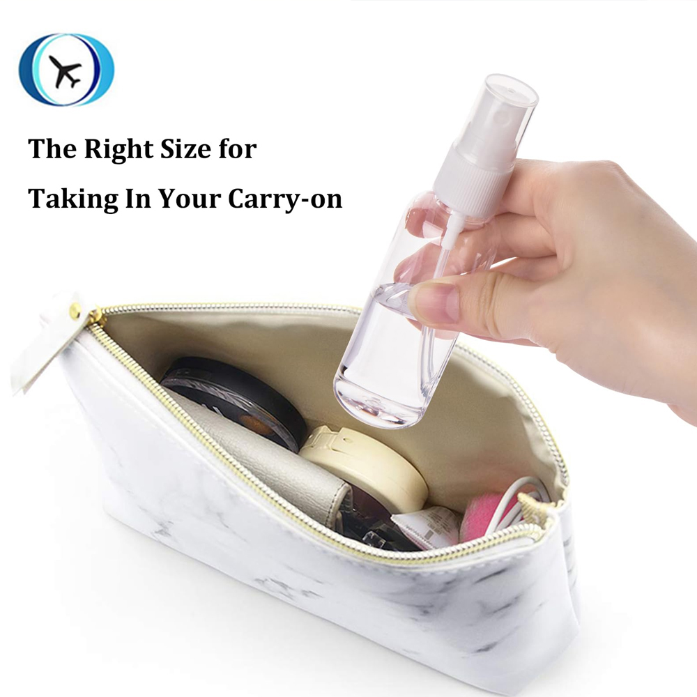 100/60/30/10ml Empty Refillable Bottles Mini Clear Spray Bottles Plastic Perfume Atomizer Portable Transparent Dispenser Travel