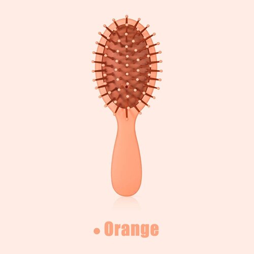 Xiaomi INS-Mini peine con cojín de aire, cepillo de pelo portátil, cepillo de masaje de , cepillos mágicos antiestáticos, peines para masaje de cabeza: Orange
