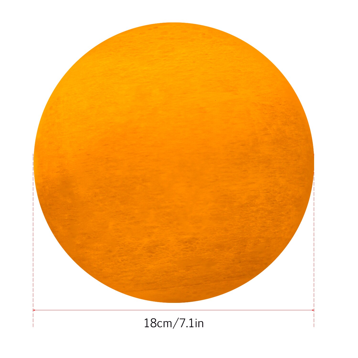 Moon Lamp 3 Colors 3D Printed Lunar Lamp LED Night Light 20cm/ 7.9in with Stand for Children Girls Christmas: 18cm