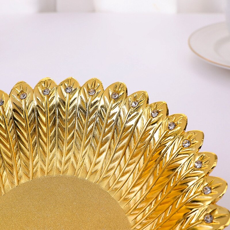 Pfau bilden Obst Platte Luxus Zarte Vogel Getrocknete Snack-fach murmeln Schüssel Tabelle Hochzeit Party Dekoration