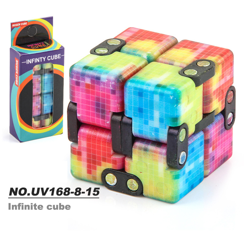 Autismus Anti Stress Relief Kreative Unendliche Magie Cube Büro Flip Cubic Puzzle Sensorischen Stress Relief Kühle Gadget Zappeln Spielzeug: NO.168-8-15