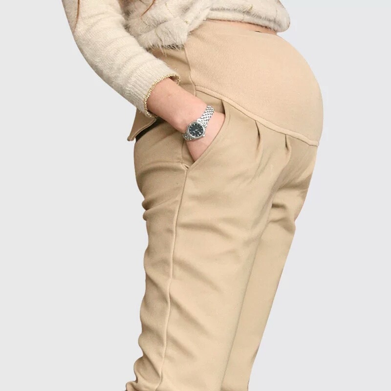Naisten raskausvaatteet kevät äitiyshousut iso koko puuvilla casual comfort