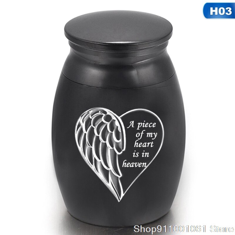 A Pets Keepsake Casket Columbarium Pets Memorials Mini Size Letter Black Pets Dog Cat Bird Mouse Cremation Ashes: H03