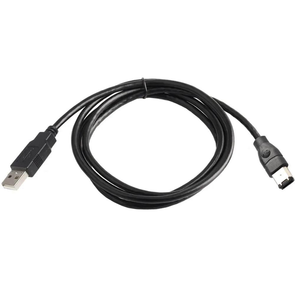 Firewire-Stecker IEEE 1394 Firewire 6-poliger Stecker auf USB 2.0-Stecker, Adapter-Konverterkabel, Laptops-Kabel, 1,2 m, 1,8 m/3/4,5 m
