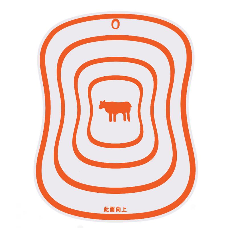 1pcs Cutting Board Fat Scrub Category Cutting Board Non - Slip Fruit Rubbing Panel Kitchen Accessories Tools Home Cocina: orange / M 30x20x1cm