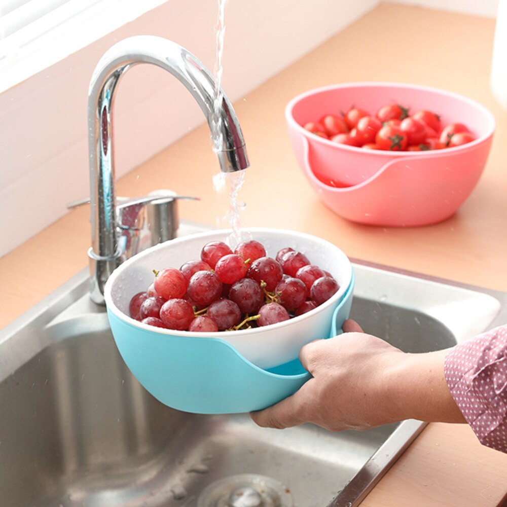 Snack Bowl with Shell Holder Double Dish Nut Bowl for Pistachio Sunflower Seed Edamame Cherries Candies(Random Color)