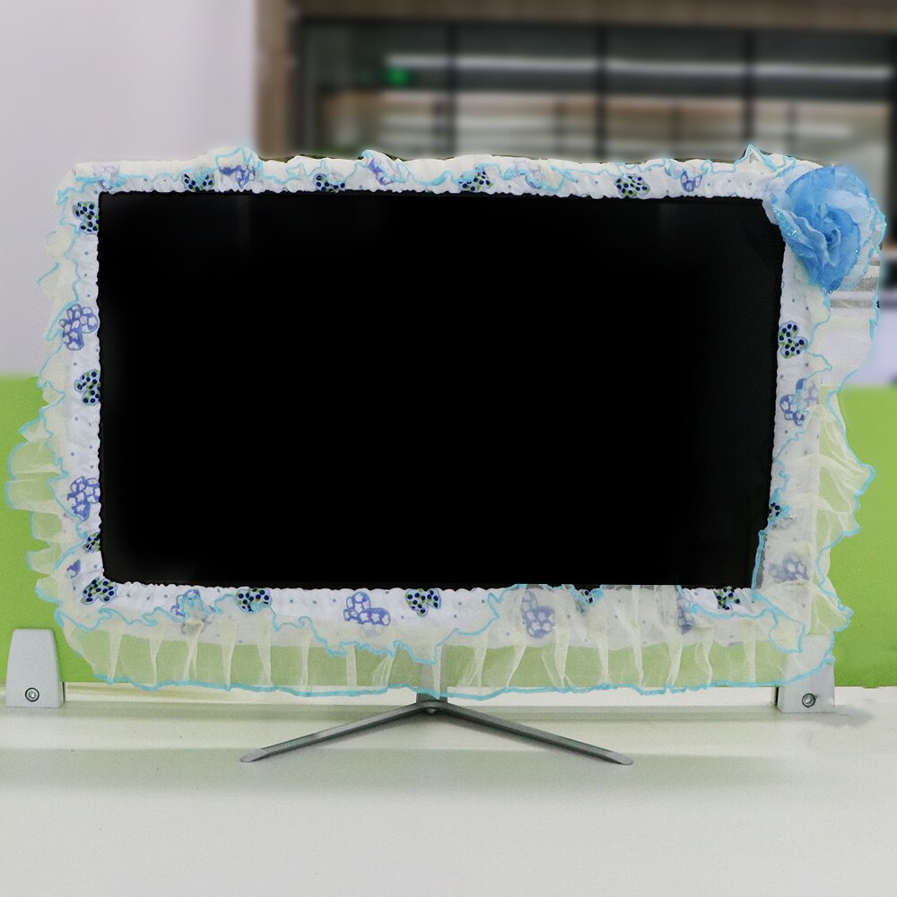 Hilife blødt stof håndværk computerskærmbeskyttelse 17-22 tommer stick vægmonteret desktop buet skærm tv støvdæksel