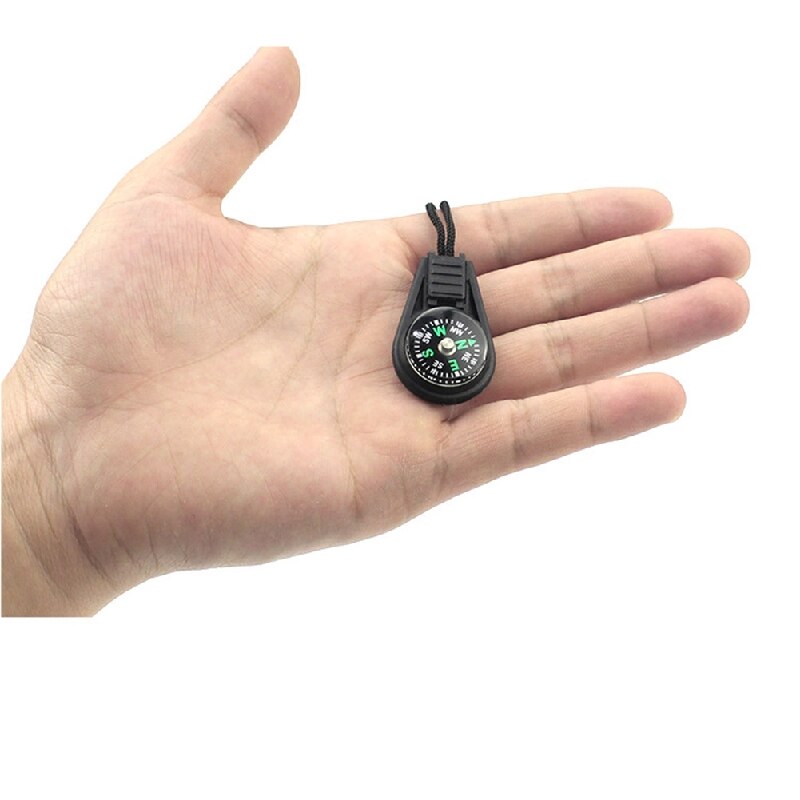 2PCS Mini Compass Small Bean Needle Outdoor Camping Head Apply Zipper H7Q8