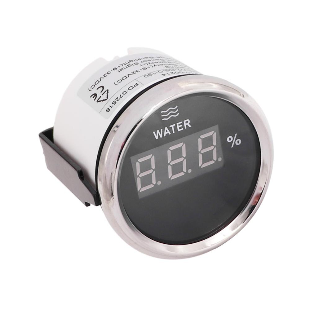 Auto Boot Water Tank Niveau Indicator 0 ~ 190 Ohm Digitale Water Niveau Gauge Voor 9 ~ 32V