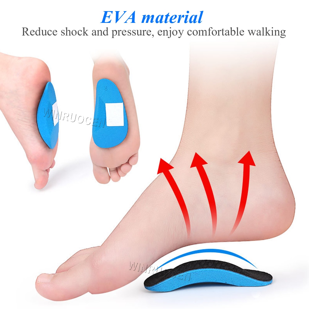 EVA Flat Feet Arch Support Orthopedic Insoles Pads For Shoes Men Women Foot Valgus Varus Sports Cushion Shoe Pad Foot Care