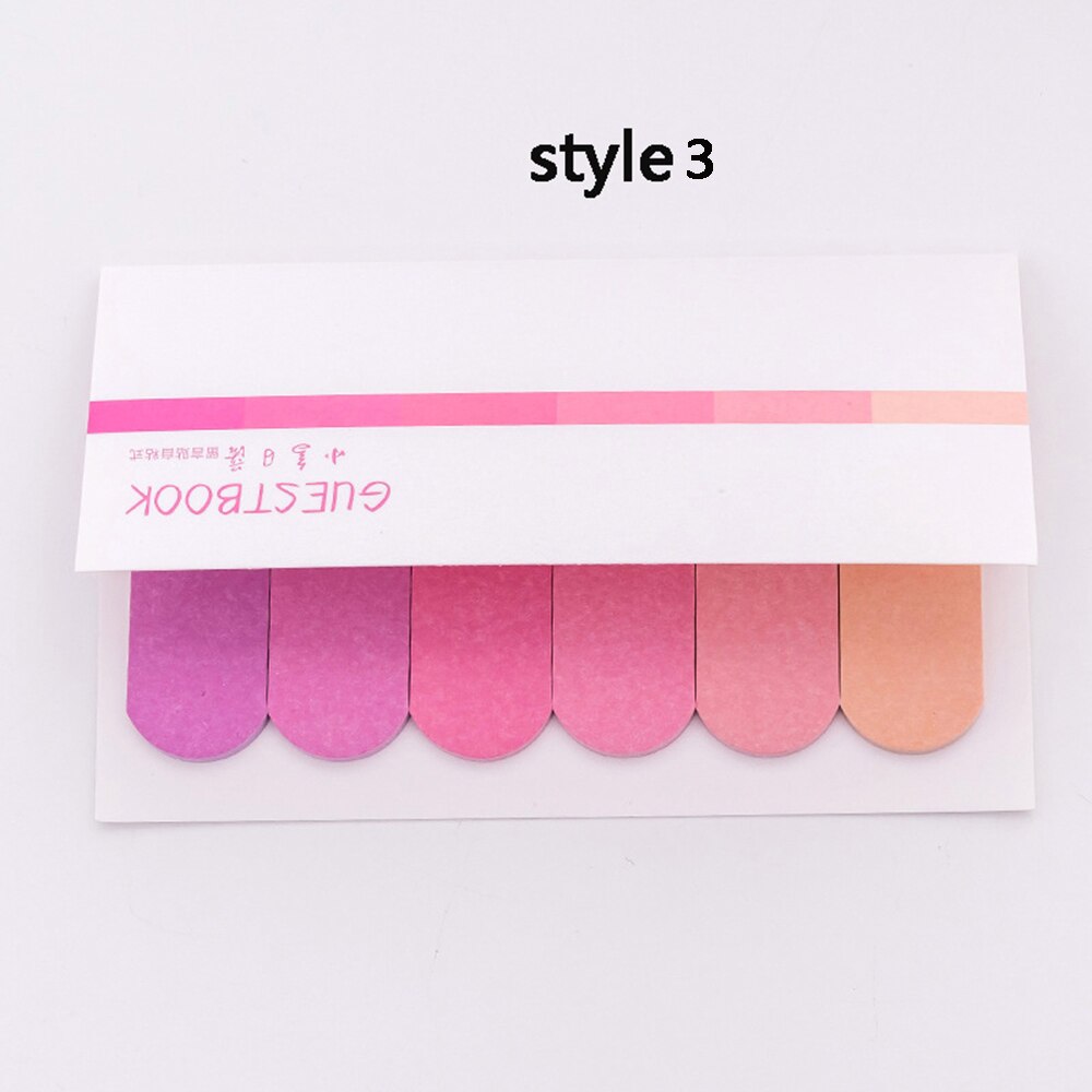 120Pages Colorful Memo Pad Sticky Notes Bookmark Label Index Posted It Planner Stickers Notepads Office School Supplies: style3