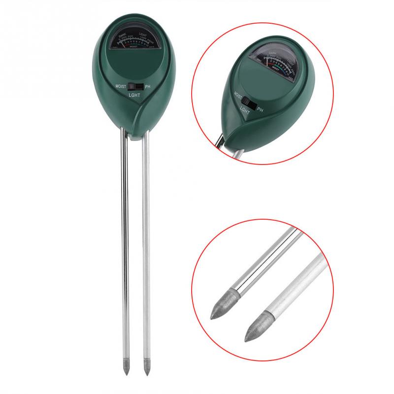 3 in 1 Moisture Sensor Meter Soil Water Monitor Hydrometer Farming Plant Flowers Garden